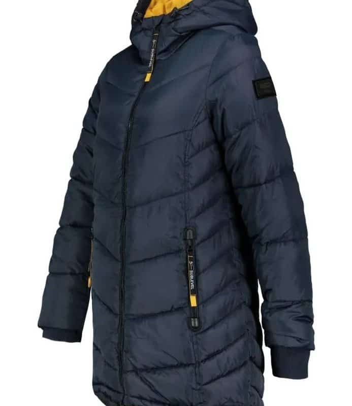 Sublevel kabát női, sportos, steppelt, dark blue