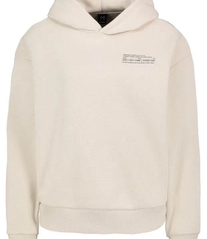 Sublevel pulóver, női kapucnis rövid sweat hoodie light beige