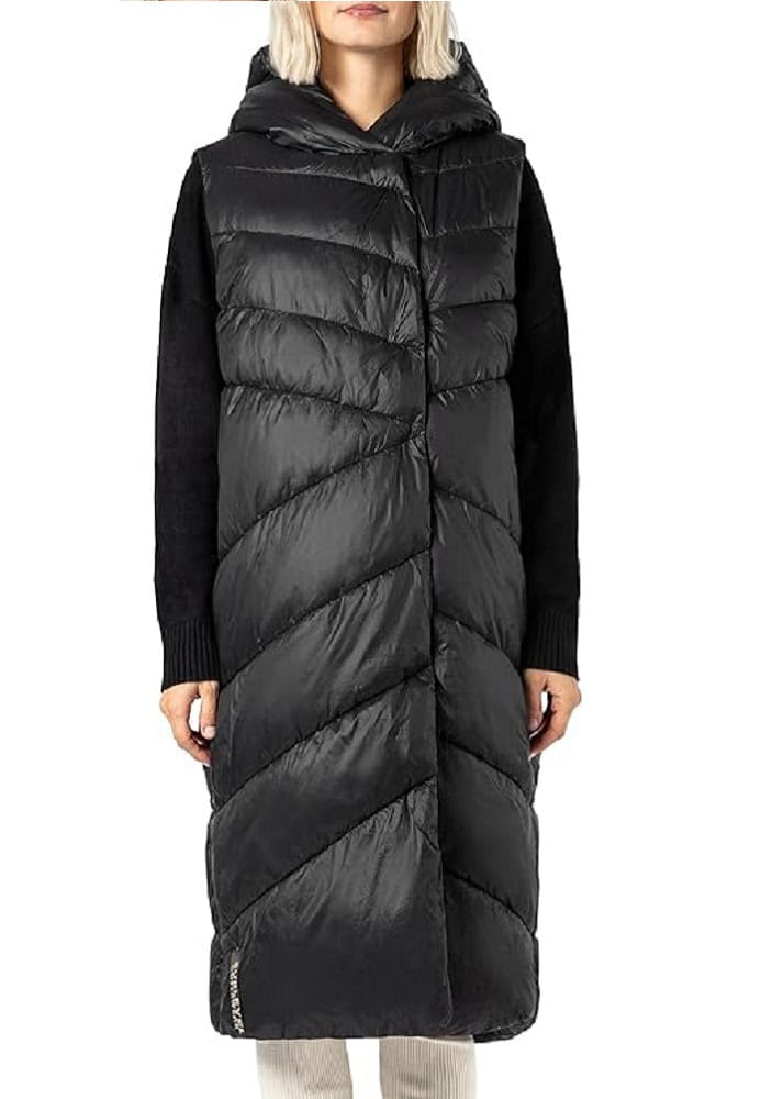 Sublevel mellény női steppelt extra hosszú black - Image 5