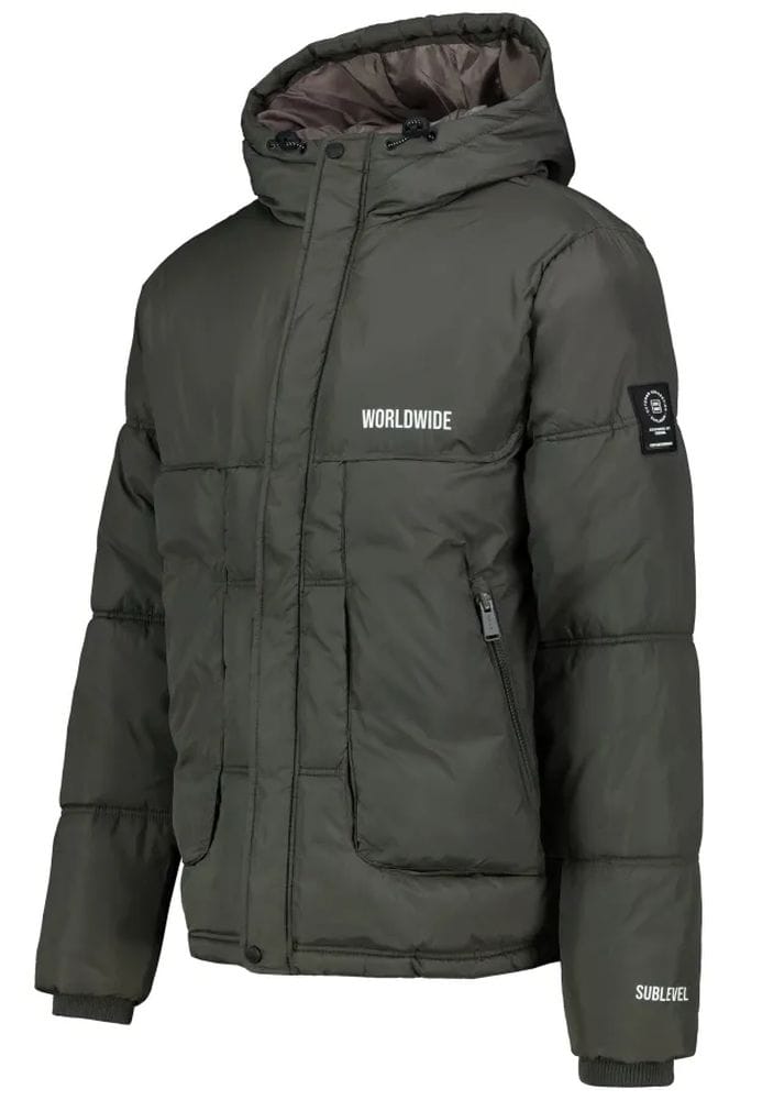 Sublevel dzseki férfi steppelt dark green - Image 3