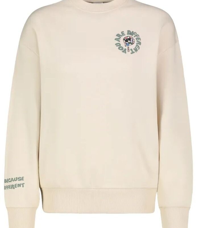 Sublevel pulóver, női sweater 3D print light beige