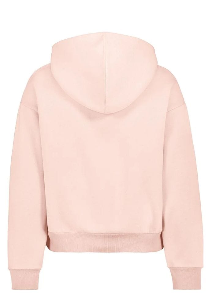 Sublevel pulóver, női kapucnis rövid sweat hoodie pastel rose - Image 2