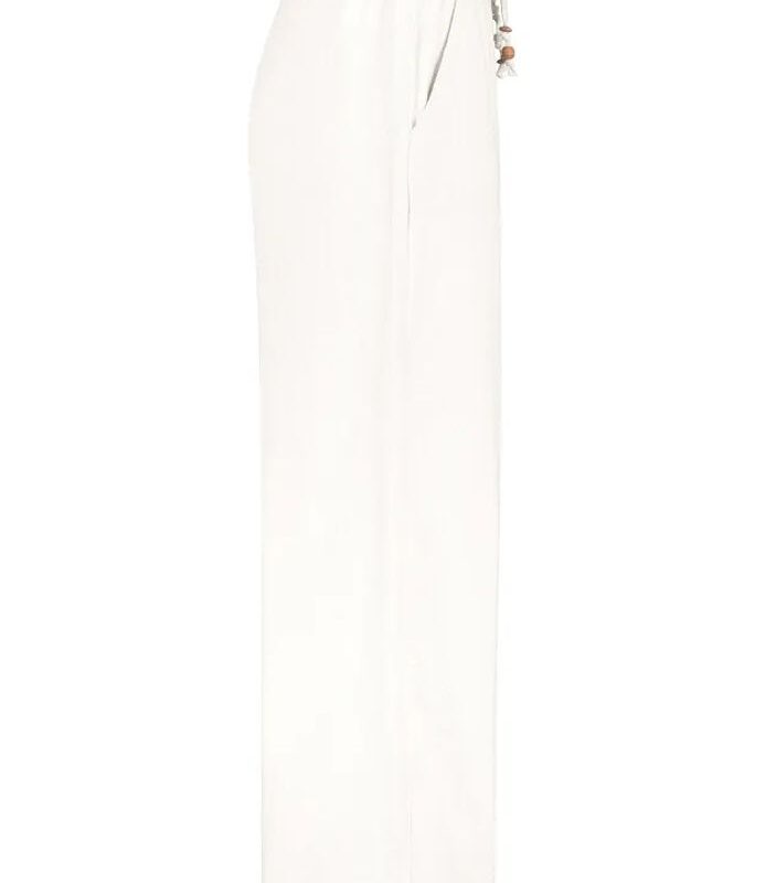 Sublevel nadrág női, len, bőszárú, white