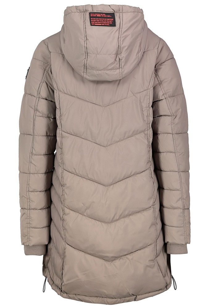 Sublevel kabát női, sportos, steppelt, light brown - Image 3