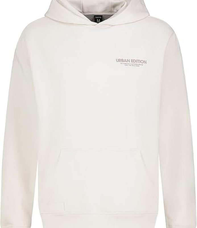Sublevel pulóver kapucnis férfi, hoodie, backprint, white